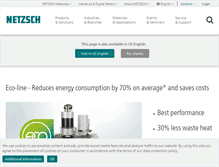 Tablet Screenshot of netzsch-thermal-analysis.com